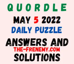 Quordle May 5 2022 Answer for Today