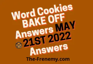Word Cookies Bake Off 21 May 2022 Answers Puzzle Today