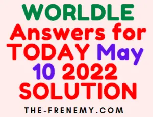 Worldle May 10 2022 Answer for Today