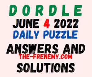 Dordle June 4 2022 Answer for Today
