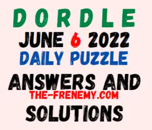 Dordle June 6 2022 Answer for Today