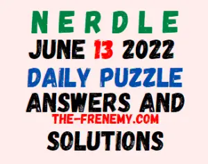 Nerdle June 13 2022 Answers Puzzle and Solution for Today