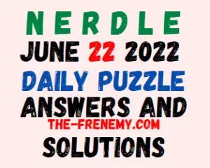 Nerdle June 22 2022 Answers Puzzle and Solution