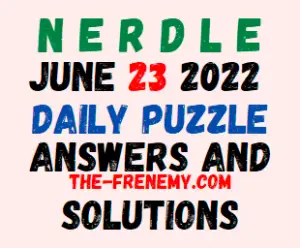 Nerdle June 23 2022 Answers Puzzle and Solution