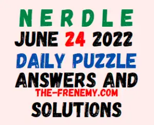 Nerdle June 24 2022 Answers Puzzle and Solution