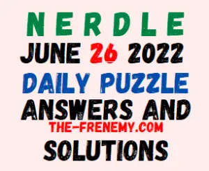 Nerdle June 26 2022 Answers Puzzle and Solution