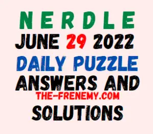 Nerdle June 29 2022 Answers Puzzle and Solution