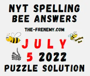 Nyt Bee Daily Puzzle July 5 2022 Answers and Solution