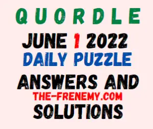Quordle June 1 2022 Answer for Today