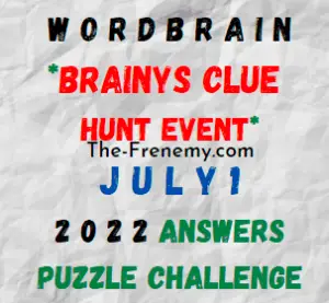 WordBrain Brainys Clue Hunt Event July 1 2022 Answers and Solution