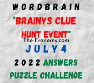 WordBrain Brainys Clue Hunt Event July 4 2022 Answers and Solution