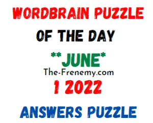 WordBrain Puzzle of the Day June 1 2022 Answers Today