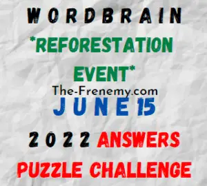 WordBrain Reforestation Event June 15 2022 Answers Puzzle