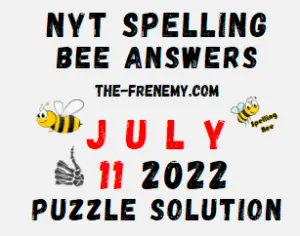 New York Times Spelling Bee July 11 2022 Answers