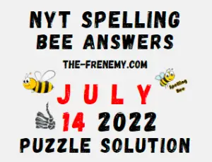 New York Times Spelling Bee July 14 2022 Answers