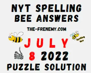Nyt Spelling Bee July 8 2022 Answers Puzzle
