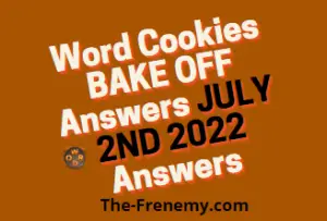 Word Cookies July 2 2022 Answers Puzzle and Solution