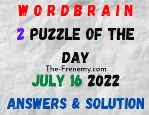 WordBrain 2 Puzzle of the Day July 16 2022 Answers Puzzle