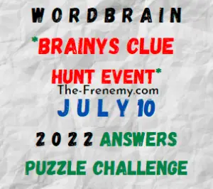 WordBrain Brainys Clue Hunt Event July 10 2022 Answers Puzzle