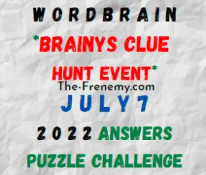 WordBrain Brainys Clue Hunt Event July 7 2022 Answers Puzzle