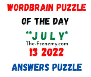 WordBrain Puzzle of the Day July 13 2022 Answers