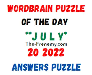 WordBrain Puzzle of the Day July 20 2022 Answers Puzzle