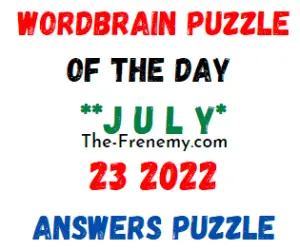 WordBrain Puzzle of the Day July 23 2022 Answers Puzzle