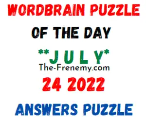 WordBrain Puzzle of the Day July 24 2022 Answers Puzzle