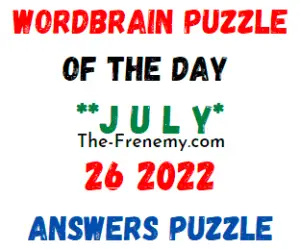 WordBrain Puzzle of the Day July 26 2022 Answers Puzzle