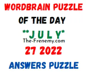 WordBrain Puzzle of the Day July 27 2022 Answers Puzzle
