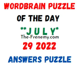 WordBrain Puzzle of the Day July 29 2022 Answers Puzzle