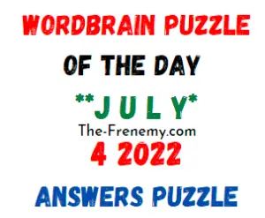 WordBrain Puzzle of the Day July 4 2022 Answers and Solution