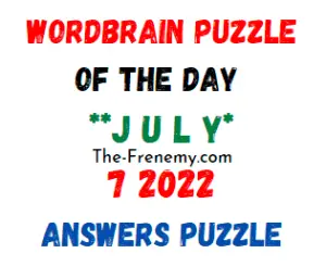 WordBrain Puzzle of the Day July 7 2022 Answers and Solution