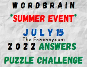 WordBrain Summer Event July 15 2022 Answers and Solution