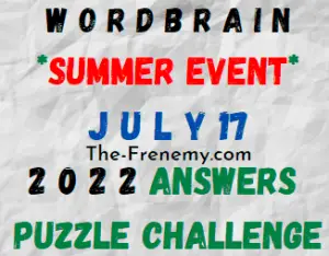 WordBrain Summer Event July 17 2022 Answers and Solution
