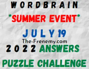 WordBrain Summer Event July 19 2022 Answers Puzzle and Solution