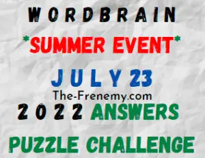 WordBrain Summer Event July 23 2022 Answers Puzzle and Solution