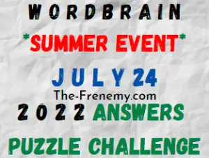 WordBrain Summer Event July 24 2022 Answers Puzzle and Solution