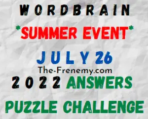 WordBrain Summer Event July 26 2022 Answers Puzzle