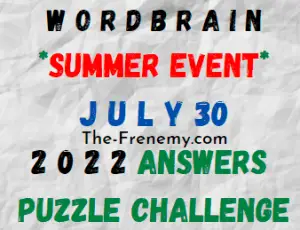 WordBrain Summer Event July 30 2022 Answers Puzzle