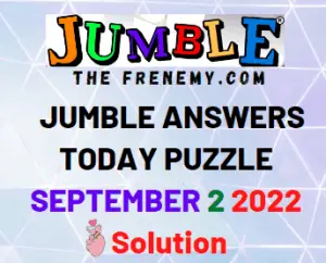 Jumble September 2 2022 Answers Puzzle