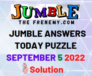 Jumble September 5 2022 Answers Puzzle