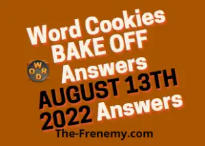 Word Cookies Bake Off August 13 2022 Answers Today