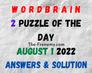 WordBrain 2 Puzzle of the Day August 1 2022 Answers