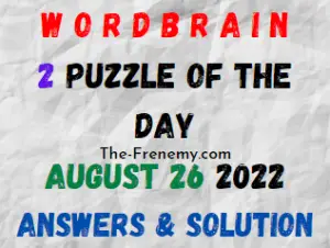 WordBrain 2 Puzzle of the Day August 26 2022 Answers