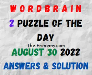 WordBrain 2 Puzzle of the Day August 30 2022 Answers