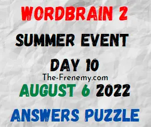 WordBrain 2 Summer Event Day 10 August 6 2022 Answers Puzzle