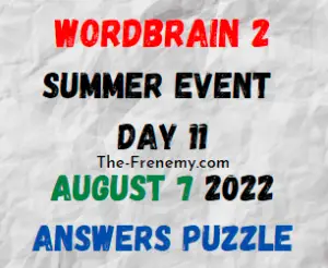 WordBrain 2 Summer Event Day 11 August 7 2022 Answers Puzzle