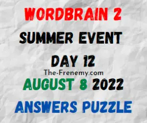 WordBrain 2 Summer Event Day 12 August 8 2022 Answers Puzzle
