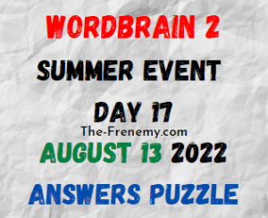 WordBrain 2 Summer Event Day 17 August 13 2022 Answers
